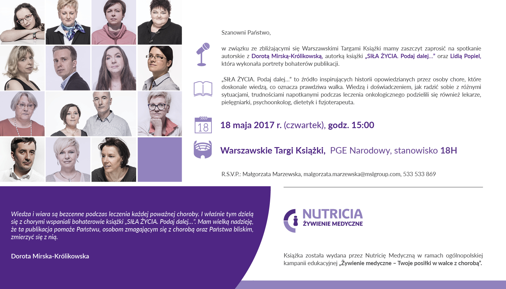 SIŁA ŻYCIA. Podaj dalej?Premiera książki, która jest jak lekarstwo