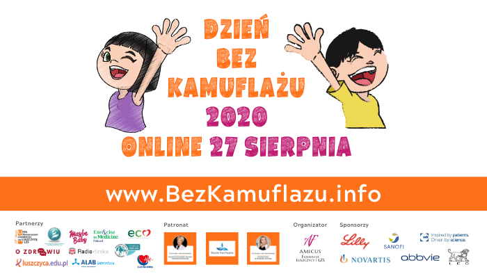 Dzień bez kamuflażu ? spotkania online dla pacjentów z łuszczycą, AZS, pokrzywką i HS.